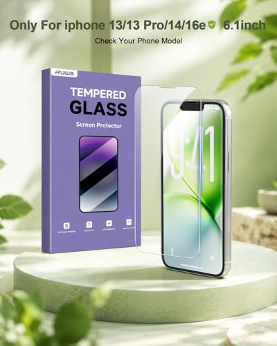 Screen Protector for iPhone 17e, 16e, 14, 13 Pro, 13, 3-Pack Tempered Glass | 6.1 Inch, HD Clear, 9H Hardness, Scratch Resistant, Case Friendly, Easy Install - size: for iPhone 13/13 Pro/14/16e-6.1 inch 3-Pack