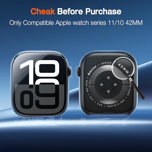 EGV 4 Pack for Apple Watch Series 11/10 42mm Screen Protector - size: 42mm