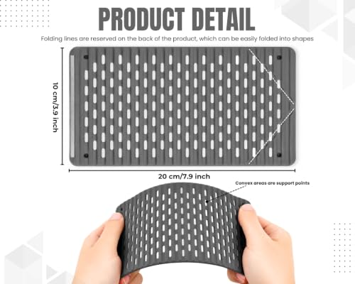 Silicone Phone Holder, 7.9In Flexible Bendable Phone Stand, Gray - color: Heat-Dissipating (Gray)