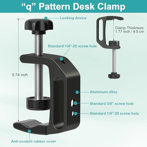Under Cabinet Tablet Mount, Kitchen Tablet Holder iPad Mount for Desk/Table/Board/Chair,Compatible with 4.7~12.9" iPad/Nexus/LG G Pads/e-Reader/Switch/iPhone,360° Adjustable Aluminum Alloy Arm Stand - style: Tablet Mount