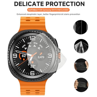 (8pcs) Smartwatch Hydrogel film for Samsung Galaxy Watch 9/8 44mm - color: Watch8 44mm Watch 8 44mm