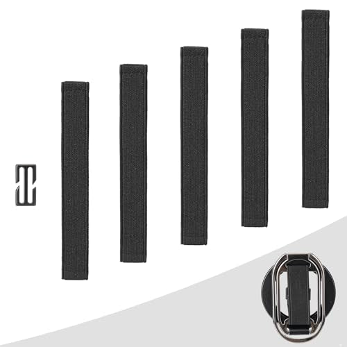 SUPERONE for Phone Grip Adjustment Finger Loop Strap, Elastic Finger Strap 5 PCS