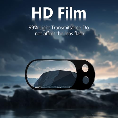2 Pack Camera Lens Frame for Google Pixel 10 Pro XL, 9H Glass Screen Protector Anti-Scratch, Tempered Glass Camera Cover Accessories for Google Pixel 10 Pro XL, Black - size: for Google Pixel 10 Pro XL