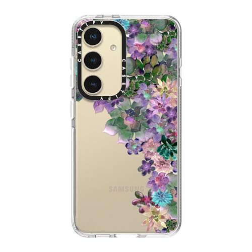 CASETiFY for Galaxy S24 Case - Impact Clear | Not Yellowing | 6.6 ft. Drop Protection | MY SUCCULENT GARDEN | Clear - color: MY SUCCULENT GARDEN, size: Galaxy S24