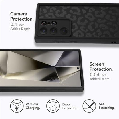 Compatible with Samsung Galaxy S24 Ultra Case, Black - color: Black, size: Samsung Galaxy S24 Ultra