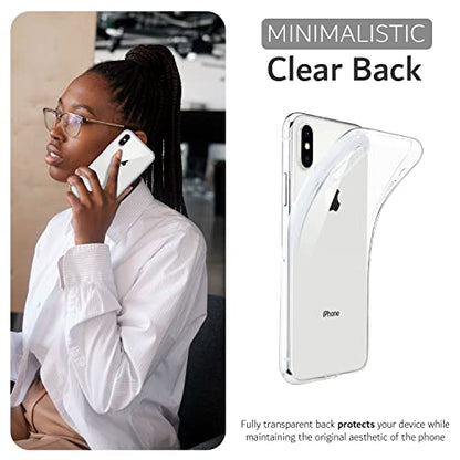 TUDIA Ultra Thin TPU Clear Case Compatible with iPhone Xs MAX Case (2018), Lightweight Shockproof Ultra Slim Clear TPU Transparent Protective Cover - color: Clear, size: iPhone XS Max