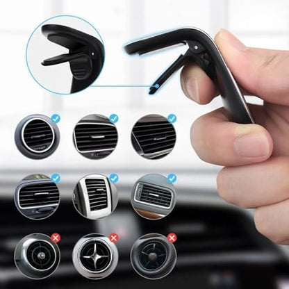 2Pcs Sliver Universal Phone Holder Clip Car Air Magnetic Mount Bracket for GPS Suporte Celular, Vent Clip Phone Holder,Cell Phone Automobile Cradles