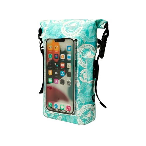 geckobrands Waterproof Phone Tote with 2L Dry Bag and Adjustable Strap – Protect Your Phone and Valuables While on The Go - color: Teal Mgv Toss