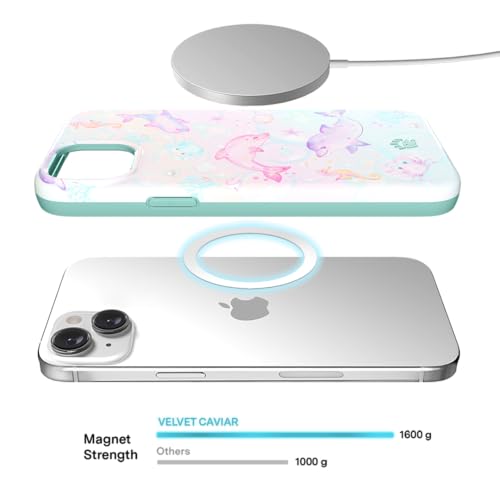 VELVET CAVIAR for iPhone 15 Case - Compatible with MagSafe - 10ft Drop Tested - Dolphins - color: Dolphins, size: 15