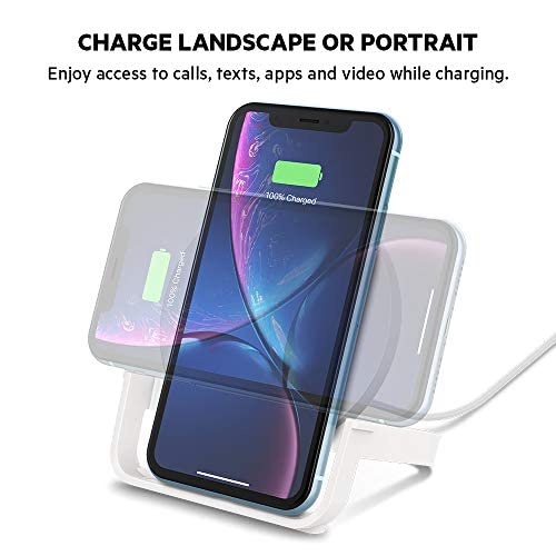 Belkin 10W Wireless Charging Stand, Qi Charger with AC Adapter
