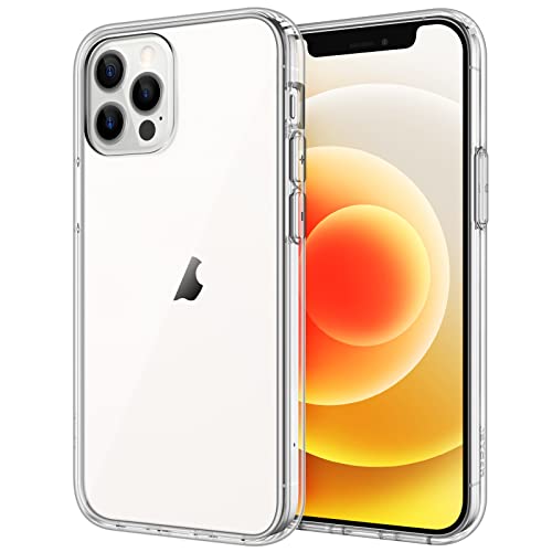JETech Case for iPhone 12/12 Pro 6.1-Inch, Non-Yellowing Shockproof Phone Bumper Cover, Anti-Scratch Clear Back (HD Clear) - color: HD Clear