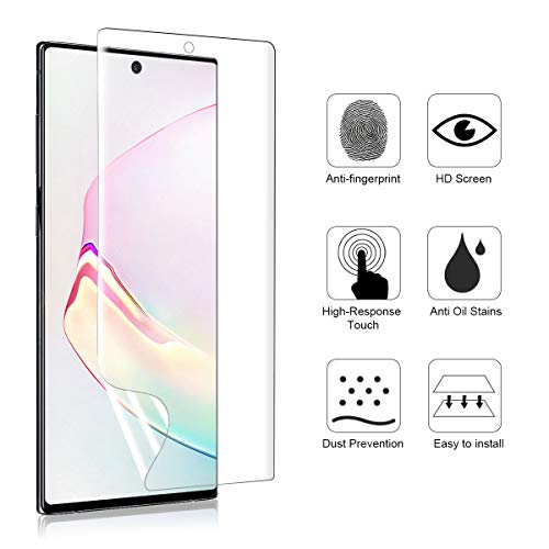 3 Pack TPU Screen Protector Compatible for Galaxy Note 10 Plus 10