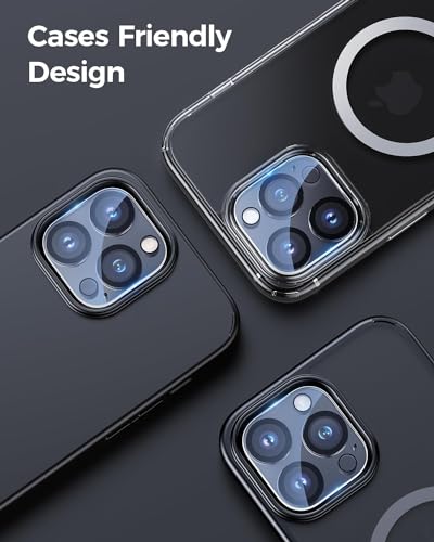 [3 Pack Camera Lens Protector For iPhone,9H Tempered Glass,Anti-Scratch,Case Friendly,Night Circle,No-Bubble HD Clarity,Full Cover (iPhone 16 Pro/16 Pro Max) - size: iPhone 16 Pro/16 Pro Max