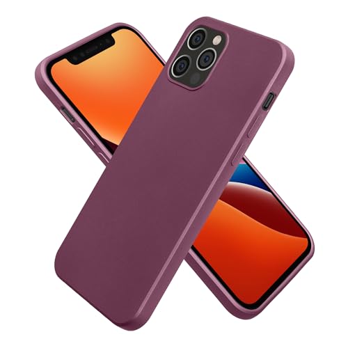 kwmobile Case Compatible with Apple iPhone 12 / iPhone 12 Pro Case - Soft Slim Metallic TPU Silicone Cover - Metallic Lavender - color: Metallic Lavender