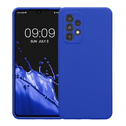 kwmobile Case Compatible with Samsung Galaxy A53 5G Case - Slim TPU Silicone Phone Cover - Soft Touch Finish - Baltic Blue - color: Baltic Blue, size: Galaxy A53 5G