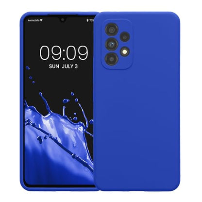 kwmobile Case Compatible with Samsung Galaxy A53 5G Case - Slim TPU Silicone Phone Cover - Soft Touch Finish - Baltic Blue - color: Baltic Blue, size: Galaxy A53 5G