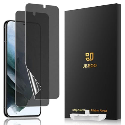 [2 Pack] Anti Glare Matte Privacy TPU Screen Protector for Samsung Galaxy S21 (Not Glass), Fingerprint Sensor Compatible, Full Adhesive Flexible Film, Easy Installation - size: Galaxy S21