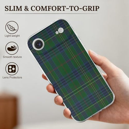 Classic Kennedy Clan TartanAnti-Yellowing Soft TPU Phone Case for iPhone 17, Shockproof and Scratch-Resistant Case - color: transparent-style-8
