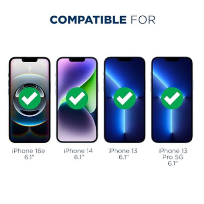 Tech Armor Privacy Glass for iPhone 16e, 14, 13 Pro Screen Protector 1 Pack - size: iPhone 14 / 13 / 13 Pro-6.1 Inch