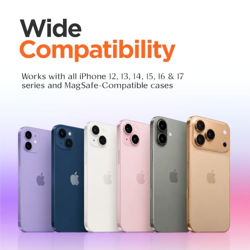 FELONY CASE - Neon Orange Ring Grip and Stand - Version 2.0- Improved Stronger Magnet, Magnetic Phone Ring Holder for MagSafe Compatible iPhone 17, 16, 15, 14, 13, 12, Pro, Pro Max Air-Drop Protection - color: Neon Orange