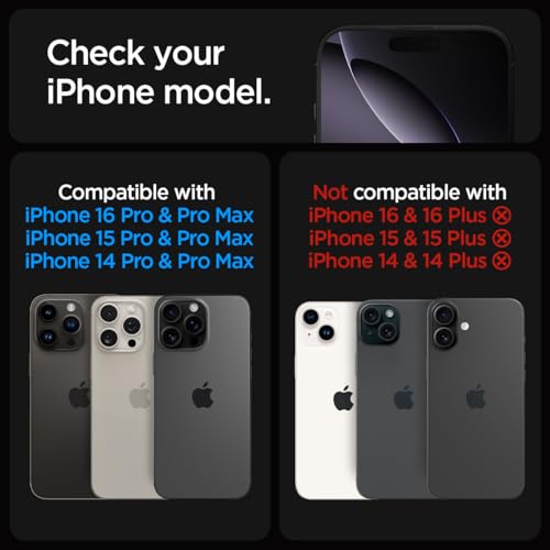 Spigen Camera Lens Protector for iPhone 16 Pro Max - Natural Titanium - color: Natural Titanium