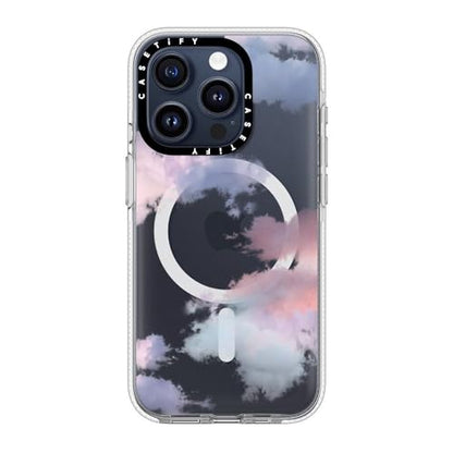 CASETiFY for iPhone 15 Pro Case - Impact Clear Compatible with MagSafe | Not Yellowing | 6.6 ft. 3X Military Grade Drop Protection | Clouds | Clear - color: Clouds, size: Iphone 15 Pro (6.1")