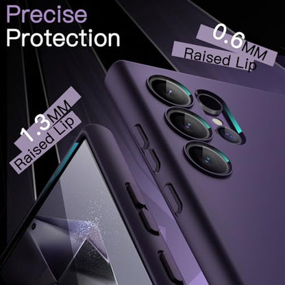 JETech Slim Case for Samsung Galaxy S24 Ultra, Titanium Violet | Camera Lens Protection, Soft TPU Design, Matte Finish, Shockproof Protection - color: Titanium Violet, size: S24 Ultra