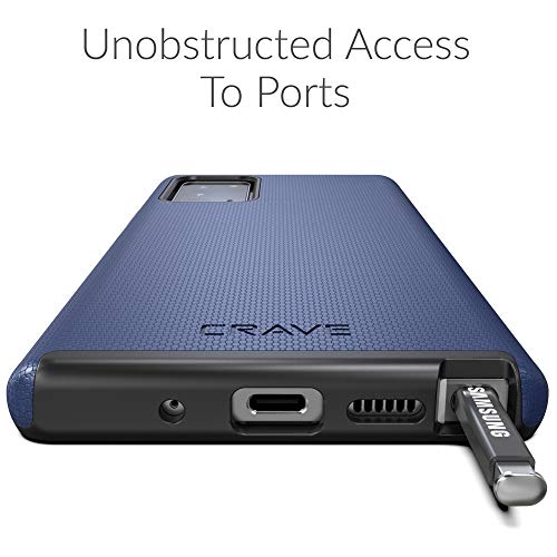 Crave Galaxy Note 20 Case, Shockproof Protection Dual Layer Case for Samsung Galaxy Note 20 (6.7 inch) - Navy - color: Navy