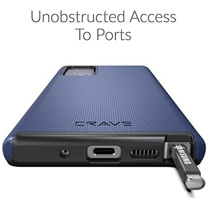 Crave Galaxy Note 20 Case, Shockproof Protection Dual Layer Case for Samsung Galaxy Note 20 (6.7 inch) - Navy - color: Navy