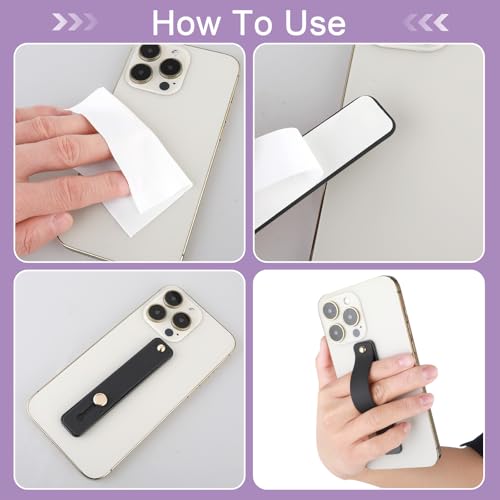 WLLHYF Phone Loop Finger Holder Phone Grip Phones Fingers Strap Stand, 4