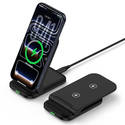 Foldable Wireless Charger Samsung S26 Ultra Wireless Charging Station 15W - color: Black
