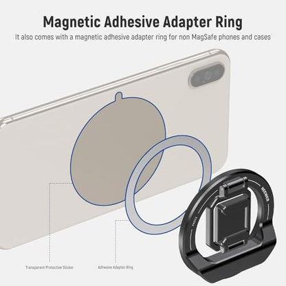 NEEWER Foldable Continuity Camera Mount with Cold Shoe for MagSafe iPhone 15 Pro Max 14 13 12 MacBook Air 13" M1, MacBook Air 2018-2020, MacBook Pro 13" M1/M2, MacBook Pro 13" 2017-2020, PA031 - style: PA031