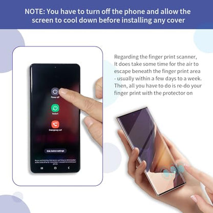 2 Pack Tempered Glass Screen Protector Applicable for Samsung Galaxy Note 20 Ultra 6.9 inch 2 Pack HD Camera Lens Protector, HD Clear Scratch Resistant Suitable - color: Note 20 Ultra