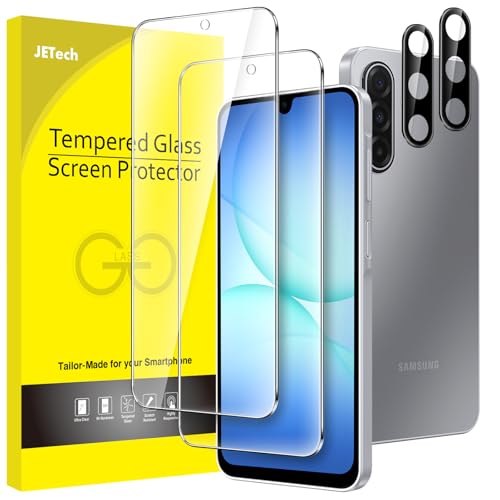 JETech Screen Protector for Galaxy A17, with Camera Lens Protector, 2+2Pack - size: Galaxy A17