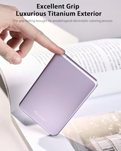 [0.3" Ultra Slim] [Alloy-Made] ULiXWH for Magsafe Portable Charger iPhone - color: Purple