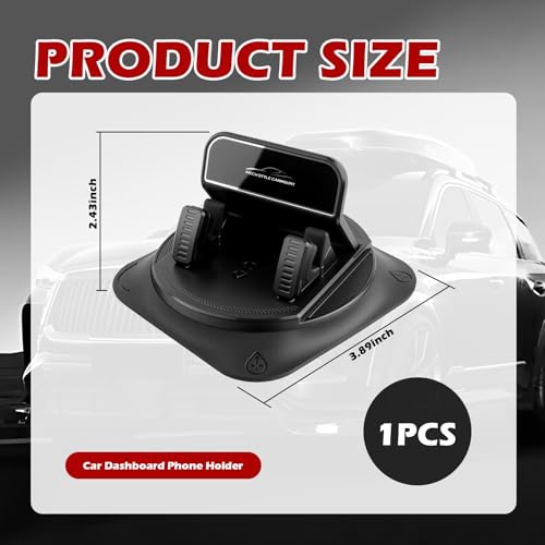 360° Rotatable Car Phone Holder,Non-Slip Car Dashboard Phone Holder for Best Navigation and Viewing,Universal Phones Holders for Cars Dashboard Horizontal and Vertical Place - color: Car