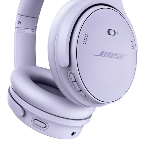 Bose QuietComfort Bluetooth Headphones, Wireless Headphones with Active Over Ear Noise Cancelling and Mic, Deep Bass, Up to 24 Hours of Playtime, Chilled Lilac - Limited Edition Color - color: Chilled Lilac