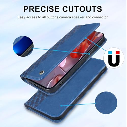 Wallet Case for Google Pixel 10a 2026 6.3 Inch - PU Leather Flip Cover with Card Holder Slots, Strong Magnetic Folio Kickstand Phone Case, Blue - color: Blue, size: Google Pixel 10a 6.3"