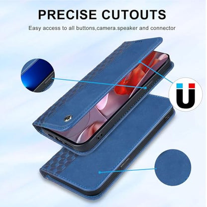 Wallet Case for Google Pixel 10a 2026 6.3 Inch - PU Leather Flip Cover with Card Holder Slots, Strong Magnetic Folio Kickstand Phone Case, Blue - color: Blue, size: Google Pixel 10a 6.3"