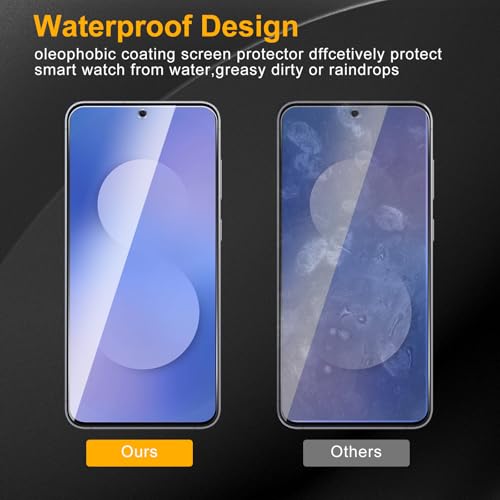 3 Pack Privacy Screen Protector for Samsung Galaxy S25 FE, Anti Spy Tempered Glass 9H Hardness, Black Protector Anti Spy, Bubble Free, Anti-Scratch - size: Galaxy S25 FE FK3