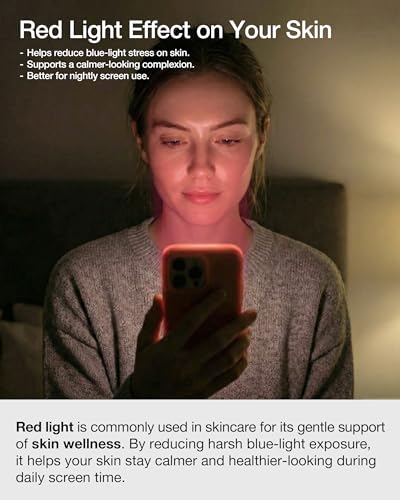 UARMOR Red Light Screen Protector for iPhone 16 Plus [6.7 Inch] Anti Blue Light, Double Strength 9H Tempered Glass with Easy Installation Kit, Case Friendly Fit - 2Pack - size: iPhone 16 Plus