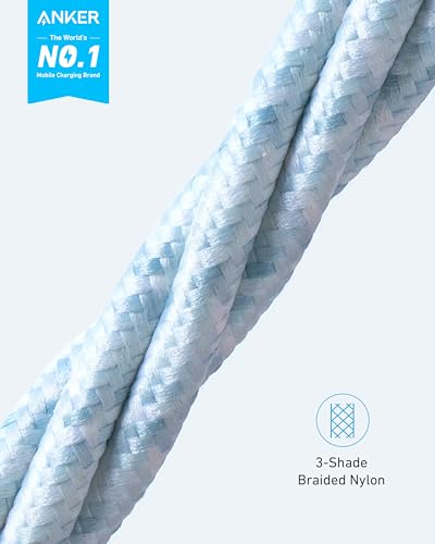 Anker USB A to Lightning Cable, MFi-Certified (1-Pack, 3.3 ft, Blue) - color: Blue, size: 3.3 feet