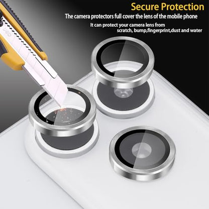 Camera Lens Protector for iPhone 17 Pro/17 Pro Max, Silver - color: Silver