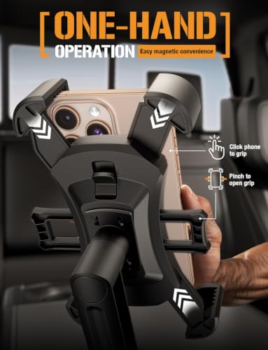 ToughTested Cup Holder Phone Mount, Heavy Duty Boom Arm, Adjustable Grip