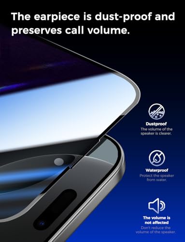 MAGIC JOHN for iPhone 16 Pro Max Privacy Screen Protector Anti Spy - size: iPhone 16 Pro Max-6.9 inch