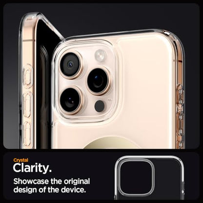 Spigen for iPhone 16 Pro Case, Ultra Hybrid MagFit [Anti-Yellowing] [Compatible with Magsafe] - Clear Gold - color: Clear Gold, size: iPhone 16 Pro