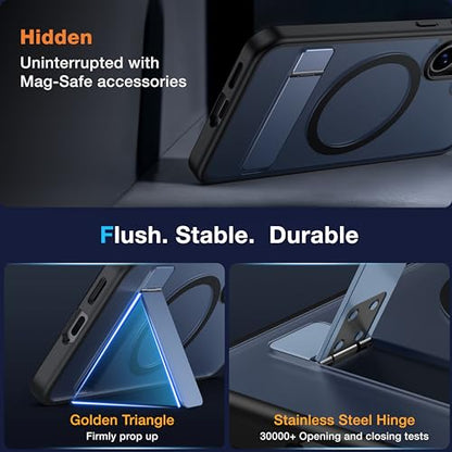 for Samsung Galaxy S25 Plus Case with MagSafe - color: Black, size: Galaxy S25 Plus with Stand