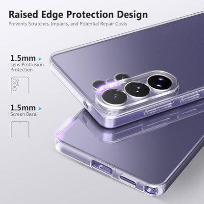 TENOC Phone Case for Samsung Galaxy S26 Ultra, Clear Case Shockproof Protective Bumper Slim Cover - color: Clear, size: S26 Ultra