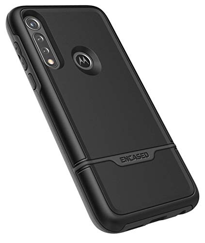 ENCASED Heavy Duty Moto G Power Case (2020 Rebel Armor) Military Grade Full Body Rugged Cover (Motorola G Power) Black