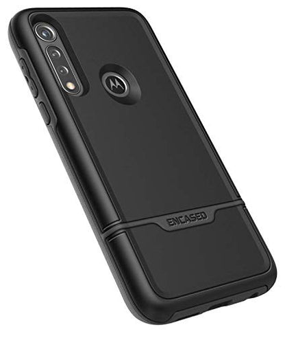 ENCASED Heavy Duty Moto G Power Case (2020 Rebel Armor) Military Grade Full Body Rugged Cover (Motorola G Power) Black